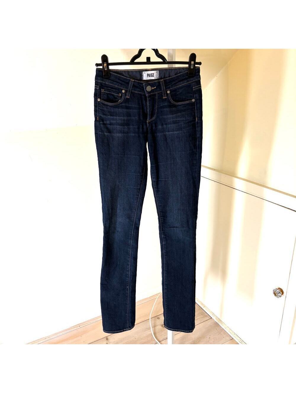 Paige EUC Very Good Women's Skyline Straight Dark Wash Jeans Size 24
